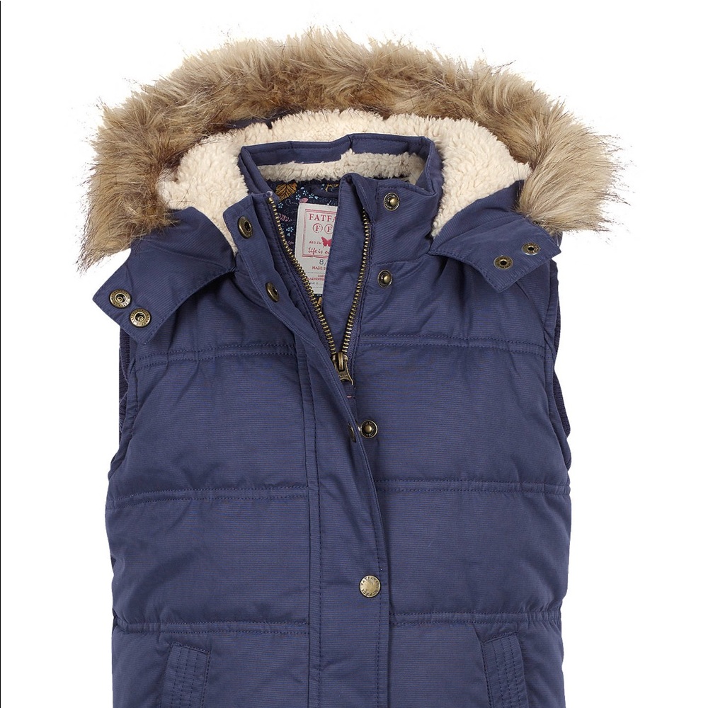 Fat Face Sherpa Vest (Navy)